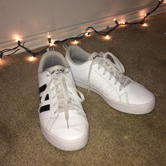 black and white adidas shoes